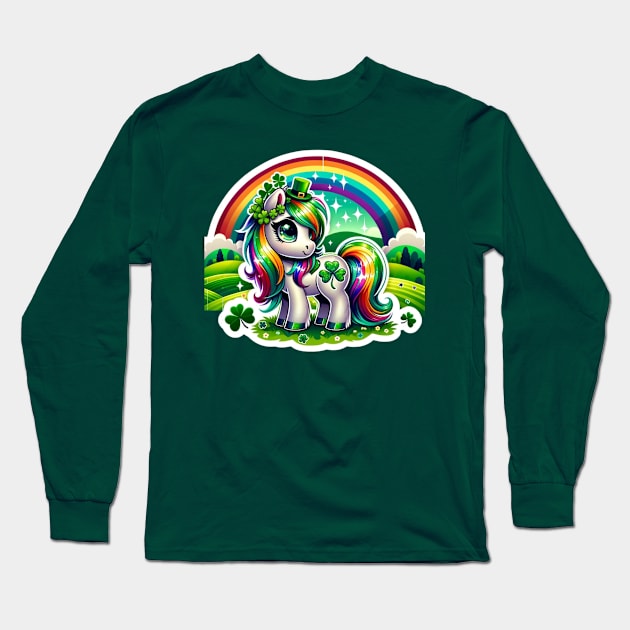 IT'S SAINT PATRICK'S DAY PONY Long Sleeve T-Shirt by Lolane